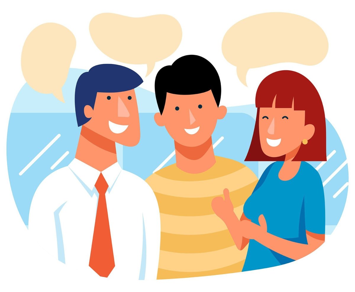 Общение иллюстрация