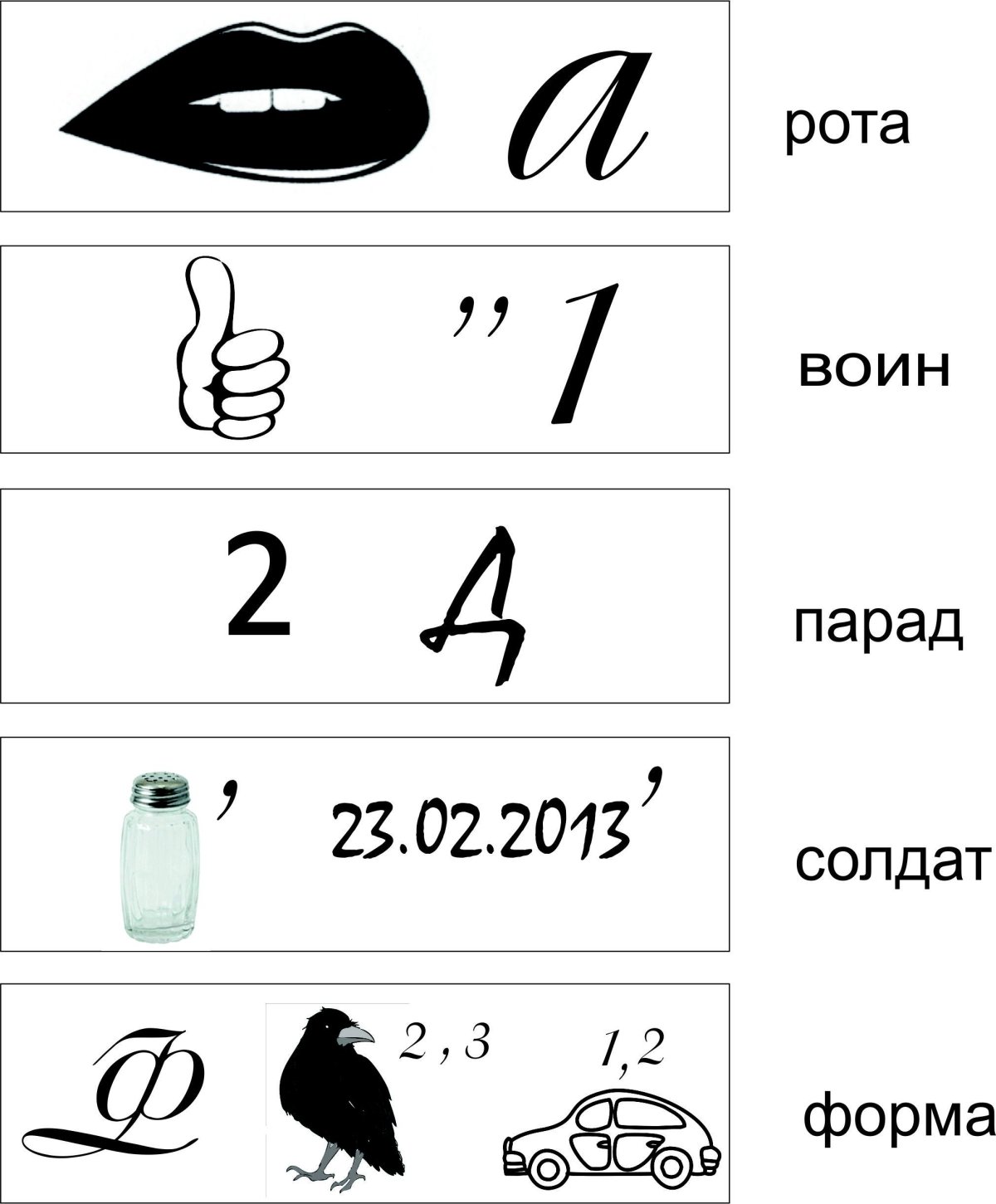 Ребус курица