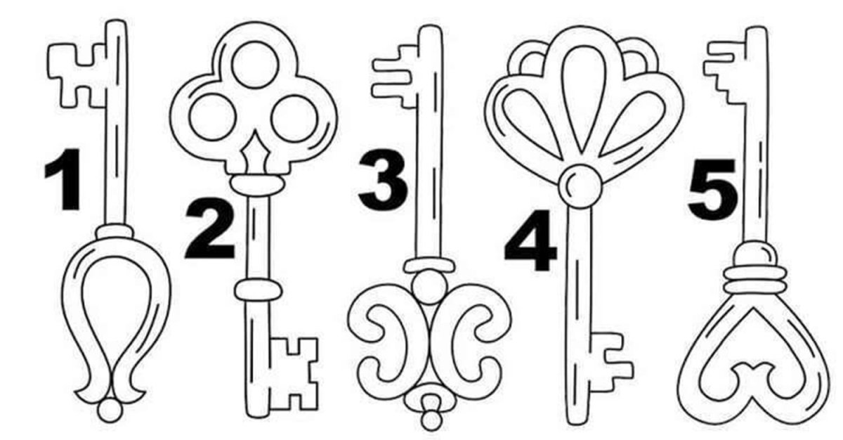 Красивый замок с ключиком