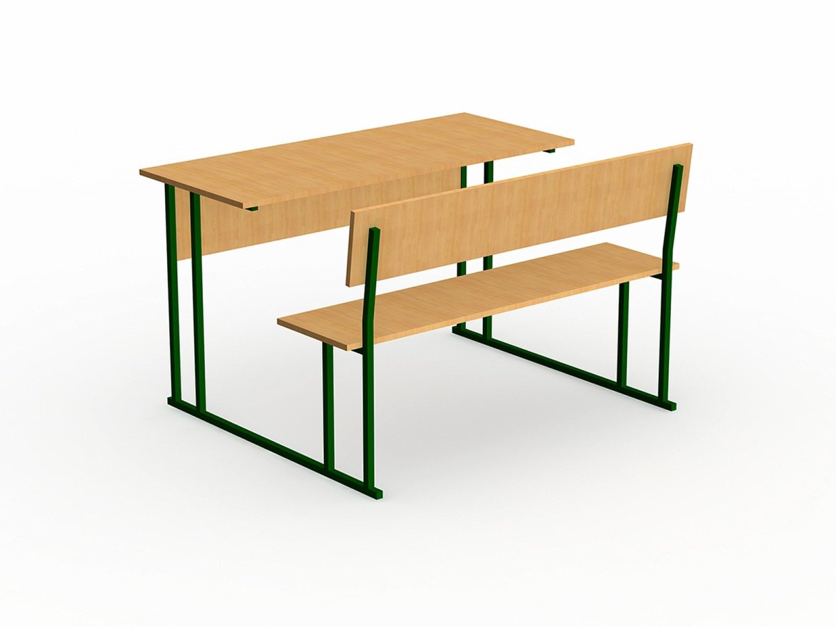 Парта трехместная