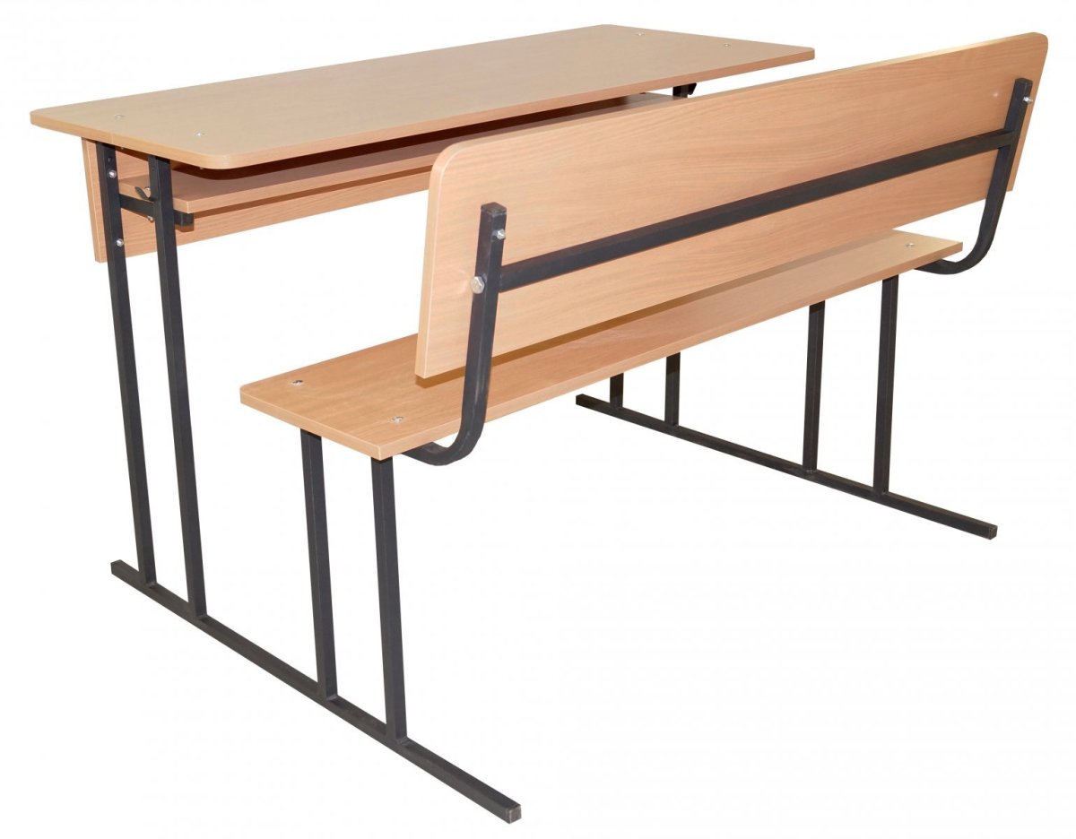 Парта монолит двухместная