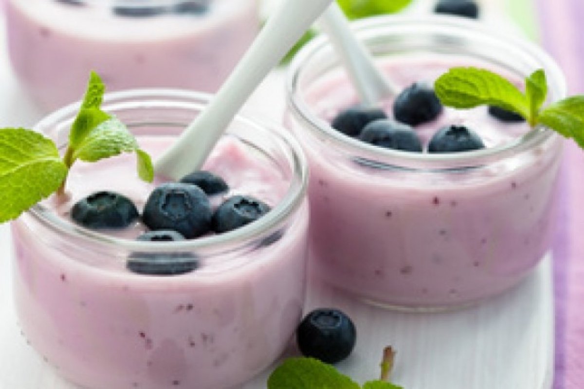 Чернично-банановый мусс