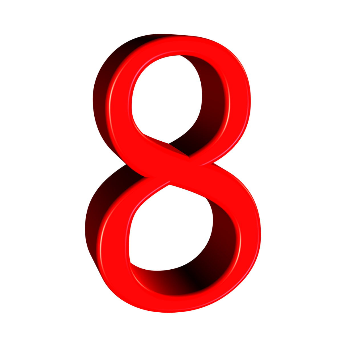 Цифра 8 красивая