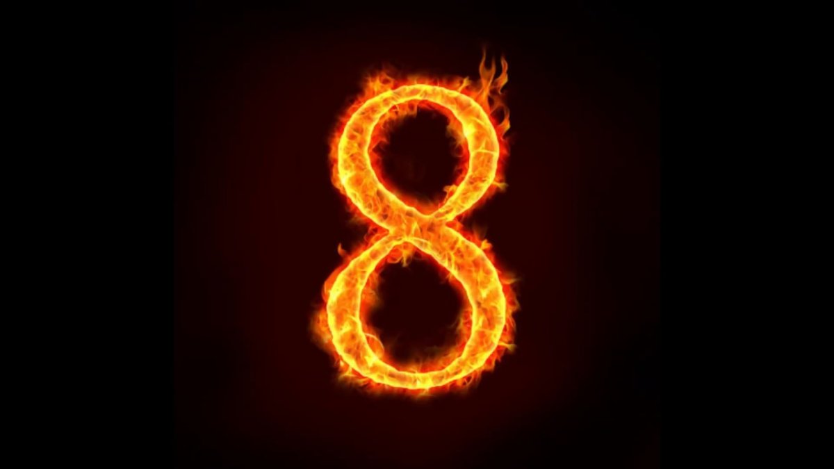 Восемь раскраска для детей