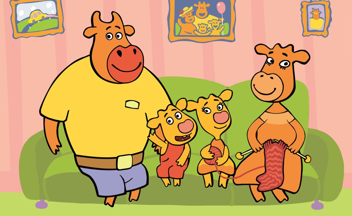 Оранжевая корова дедушка Харитон