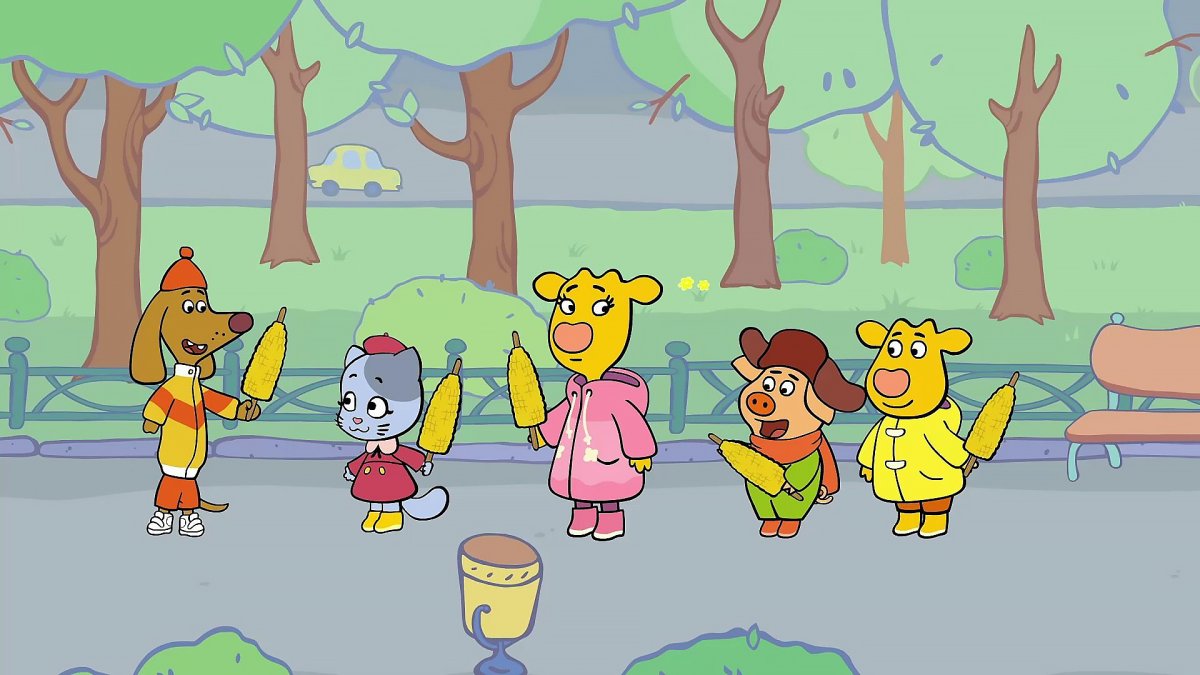 Мультик оранжевая корова Макар