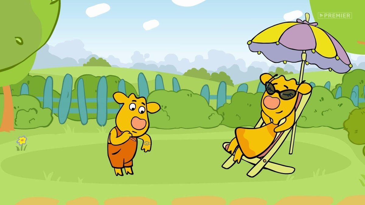 Оранжевая корова дедушка Харитон