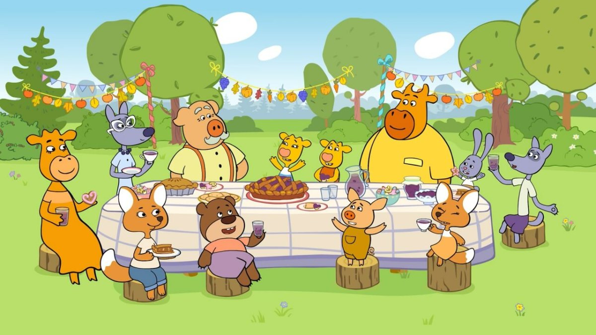 Оранжевая корова герои мультика