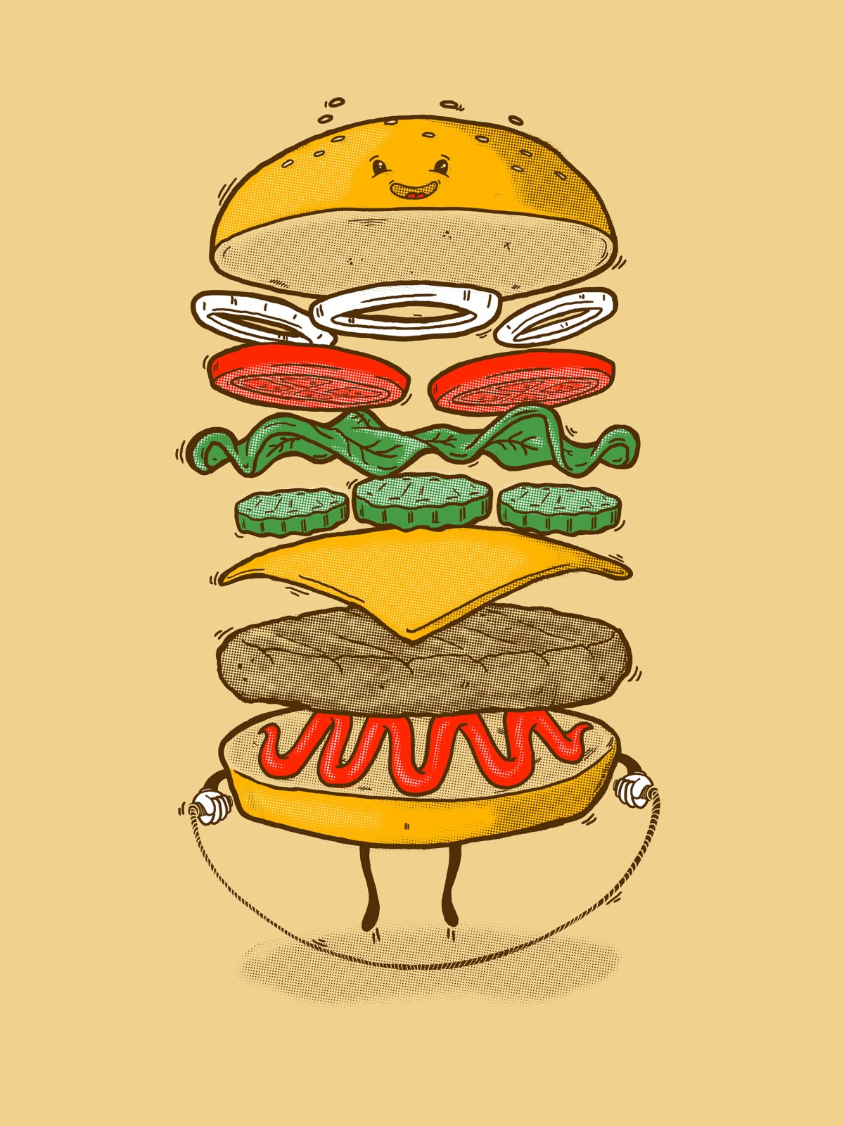 Стилизация бургера