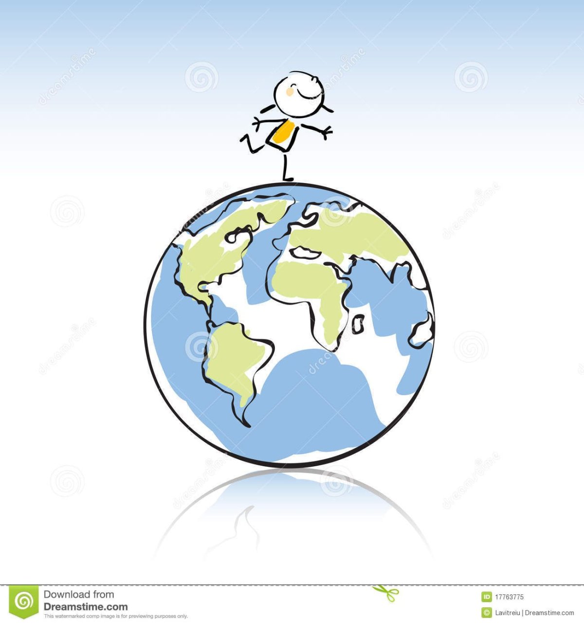 Люди на земном шаре