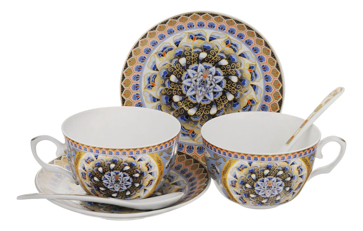 Чайный сервиз elan Gallery синички в цветах