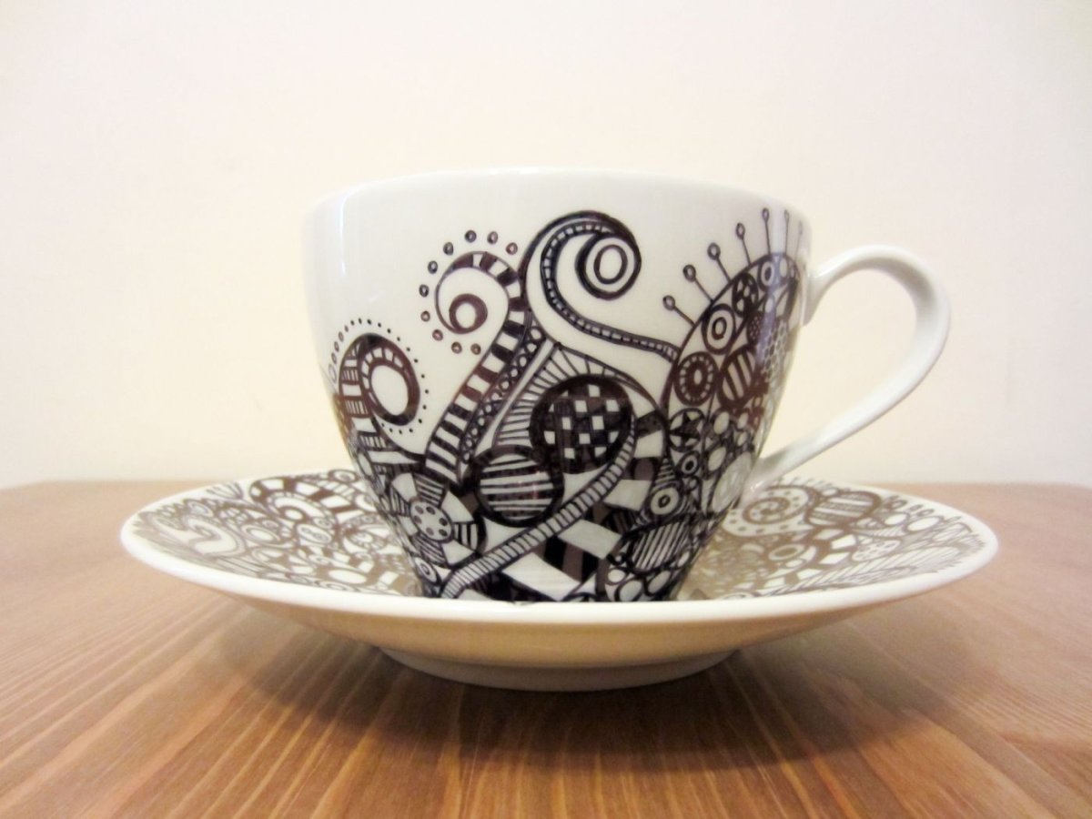 Полихромный орнамент на посуде