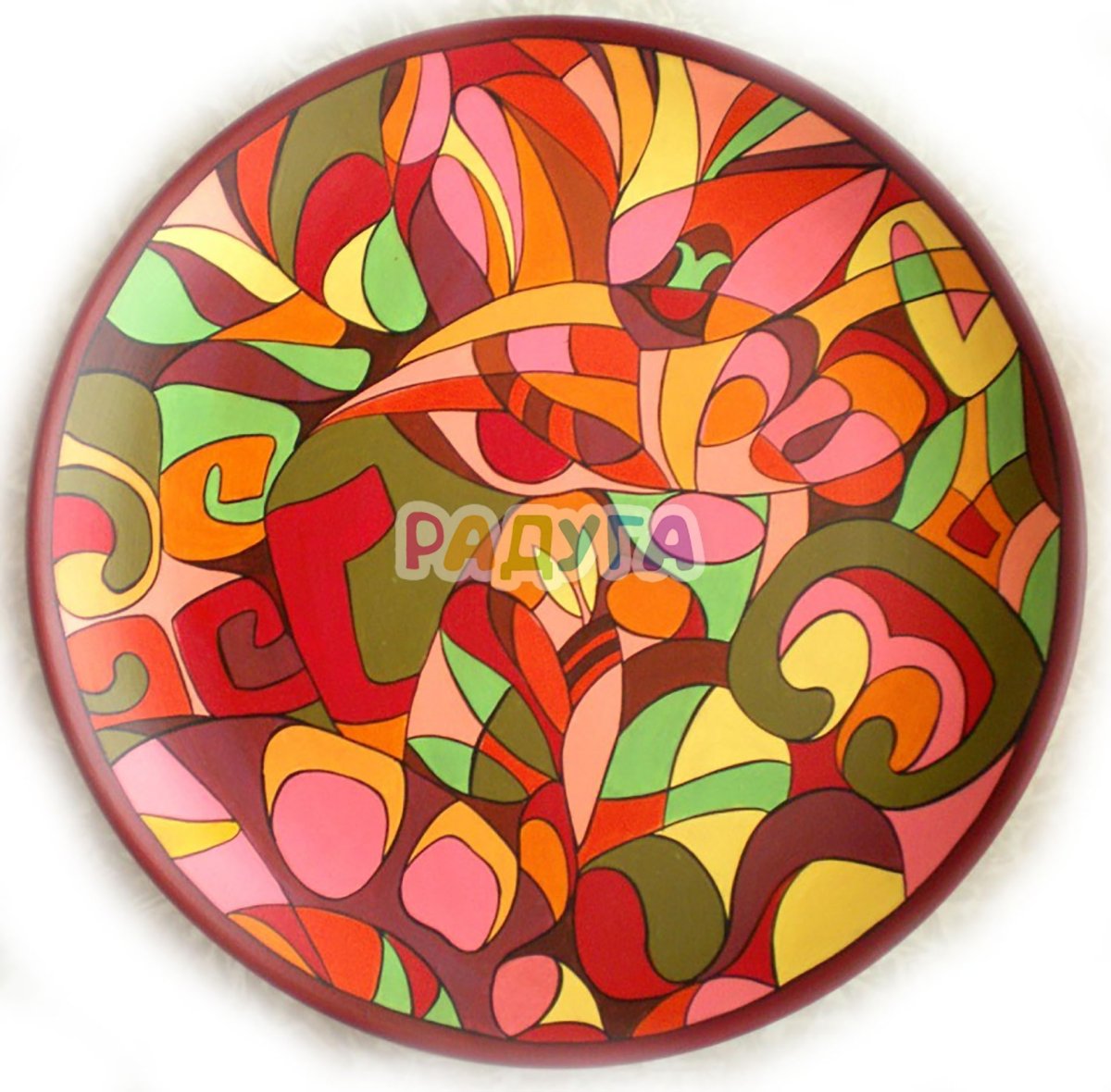 Растительный орнамент на посуде