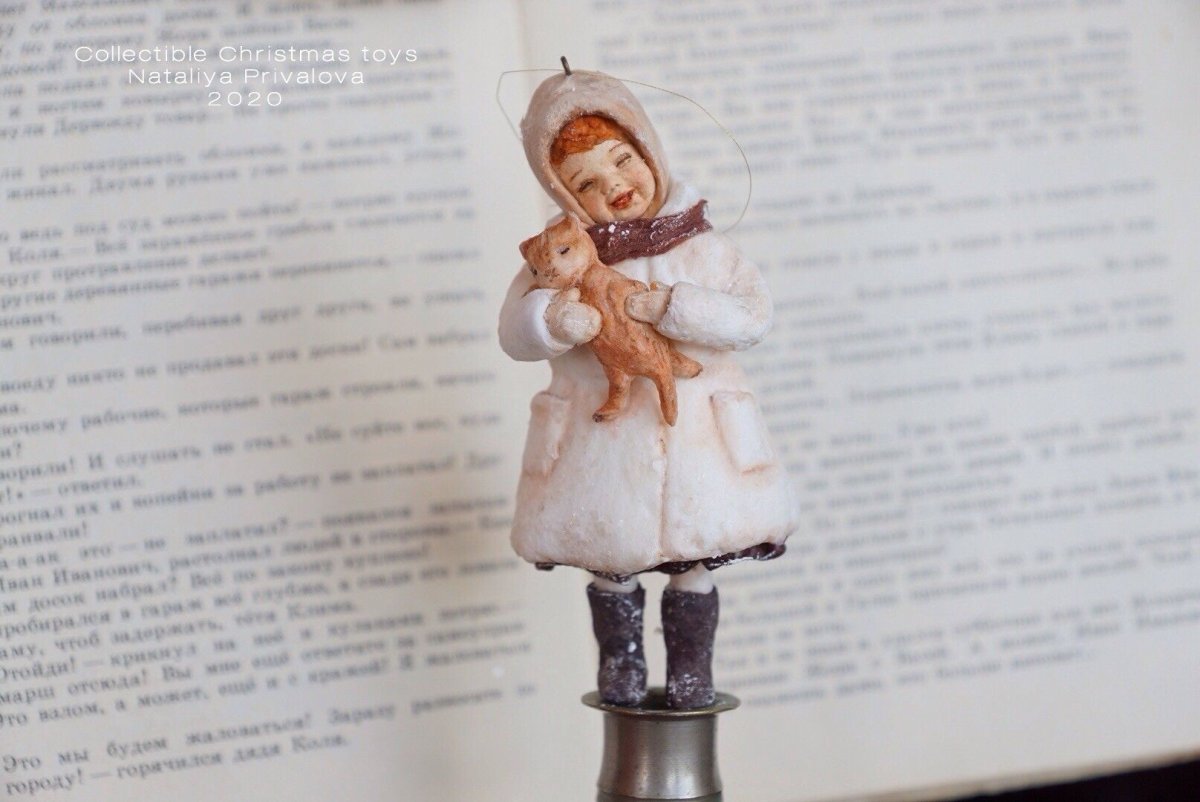 Елочные игрушки из ваты МК