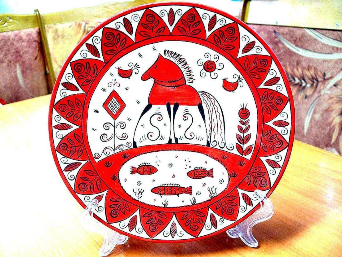 Роспись Мезенская роспись