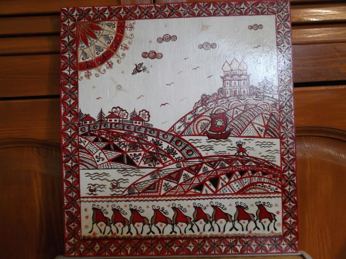 Мезенская роспись храм