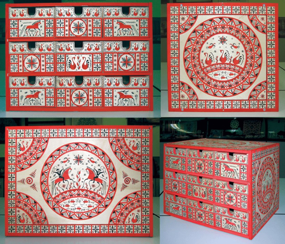 Мезенская роспись изразцы