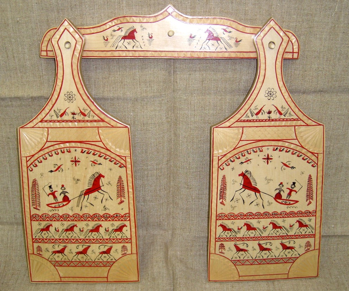 Мезенская роспись по дереву