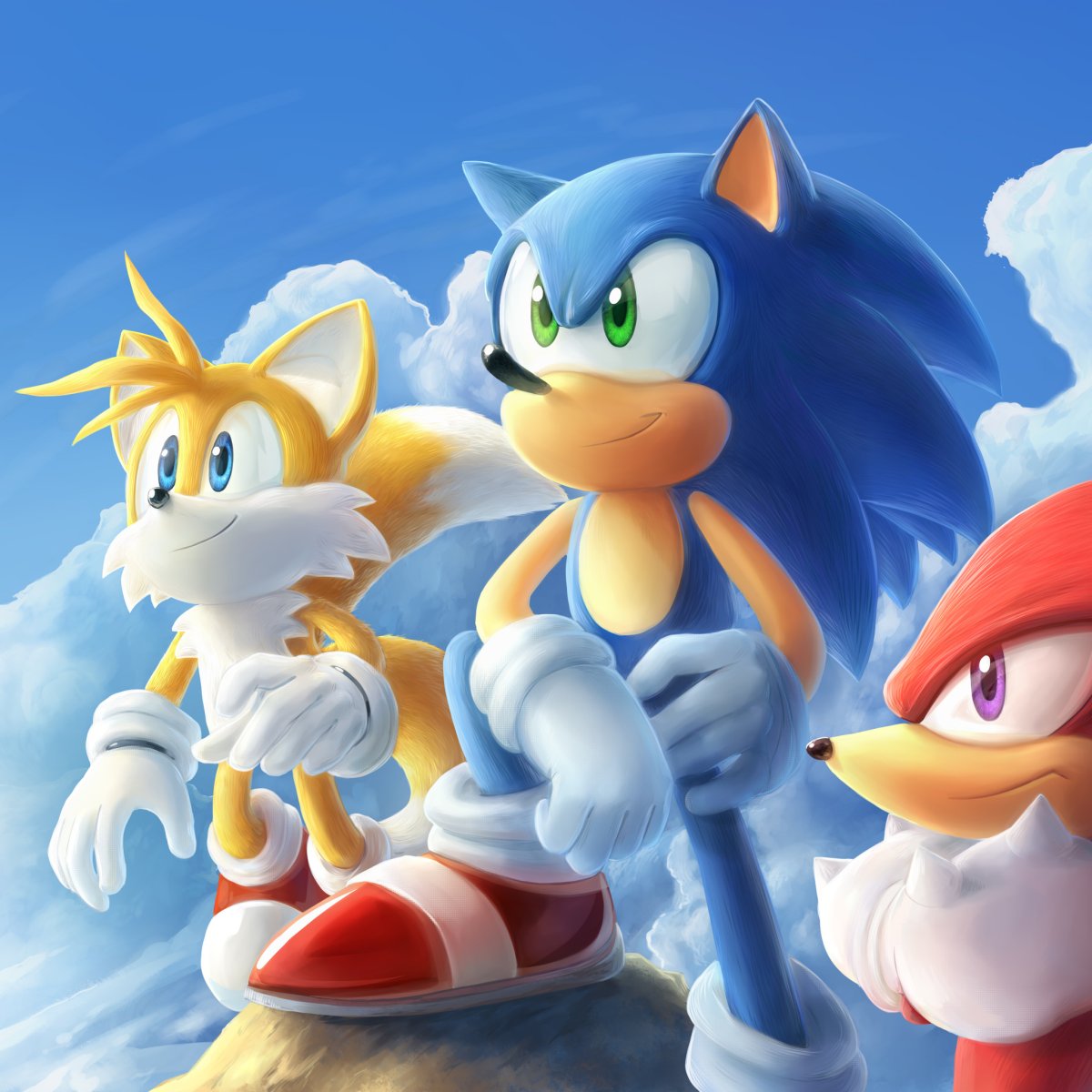 Соник показывает лайк