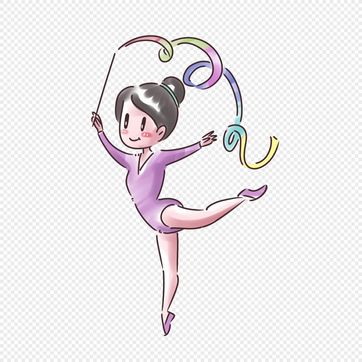 Гимнаст силуэт