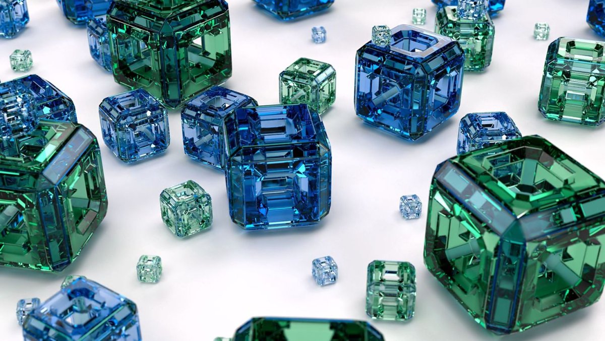 Обои кубики