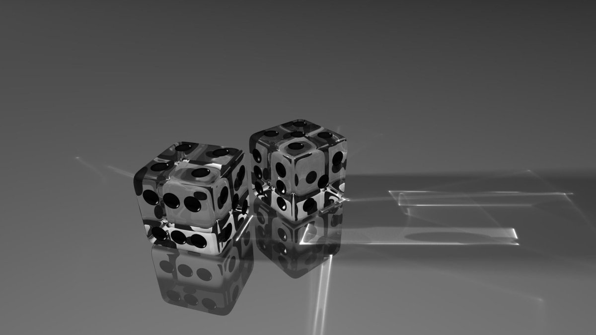 Игральные кости черные