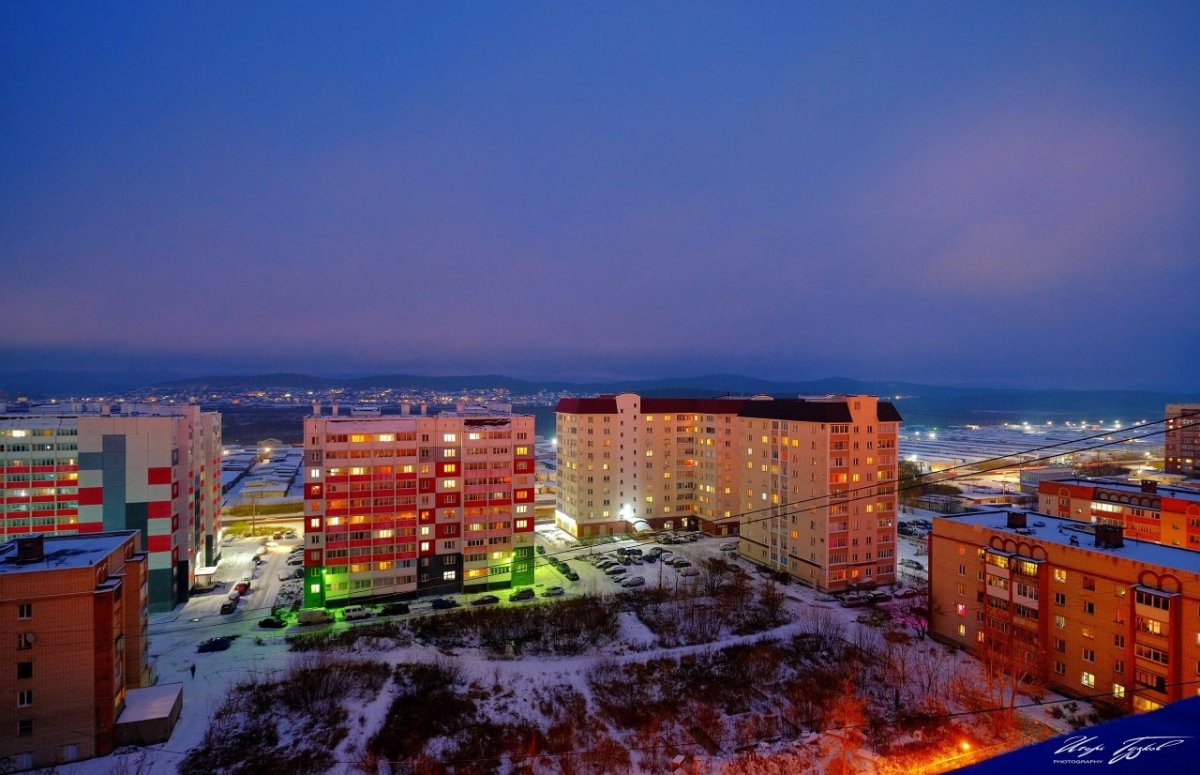 Город Миасс зимой