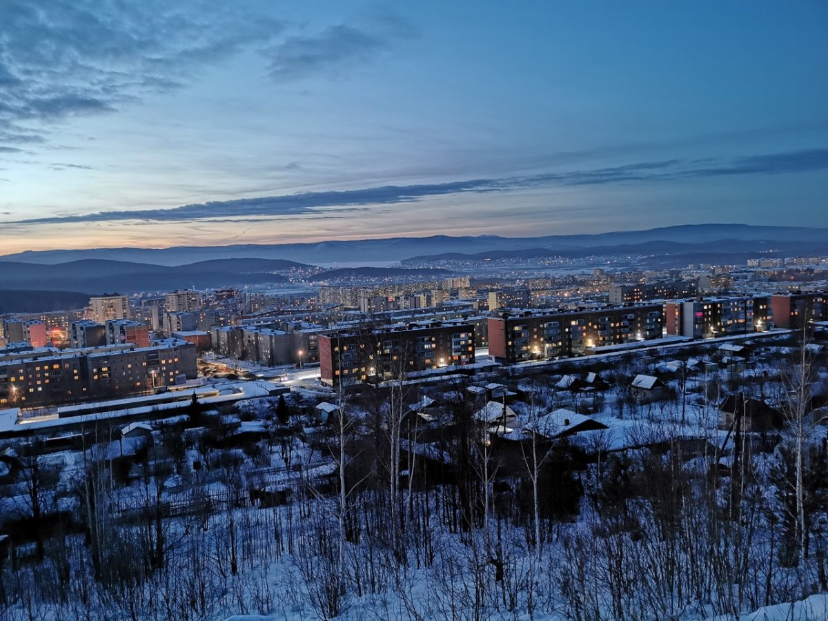 Город Челябинск с высоты птичьего полета