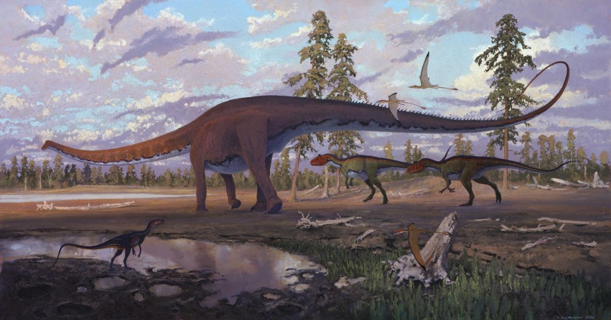 Аллозавр и Диплодок