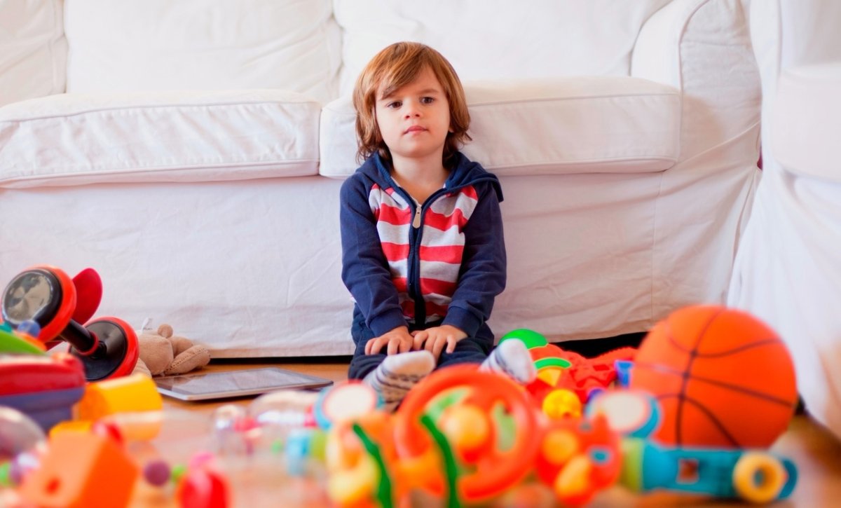 Детские игрушки вид сверху