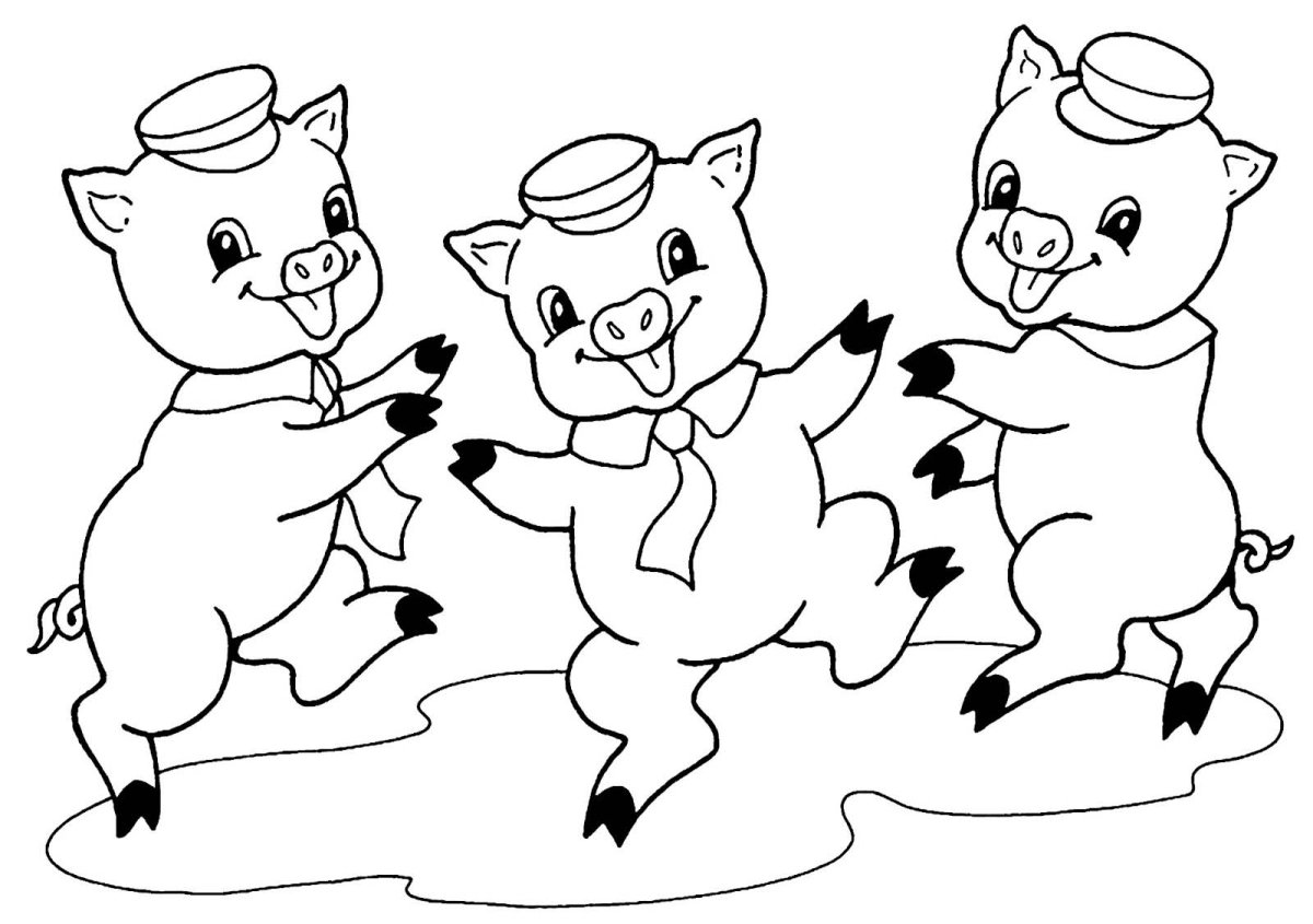 Картина три поросенка