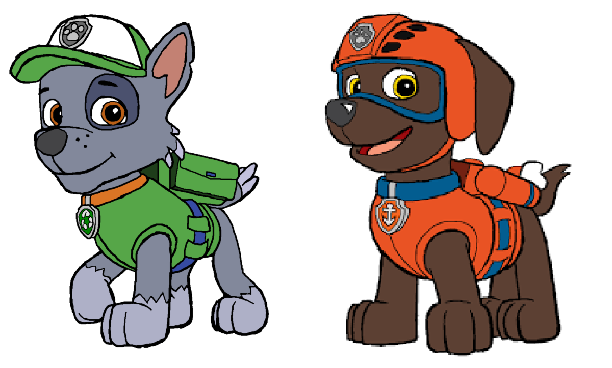 Щенячий патруль Рокки рисунок цветной