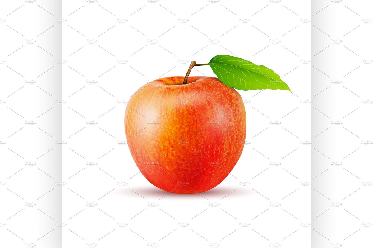 Яблоко вектор