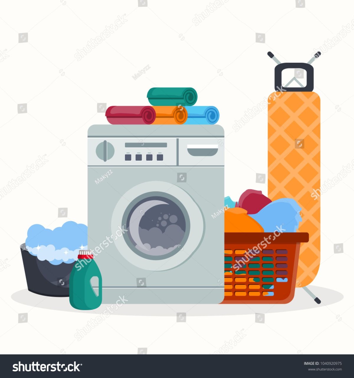 Прачечная вектор