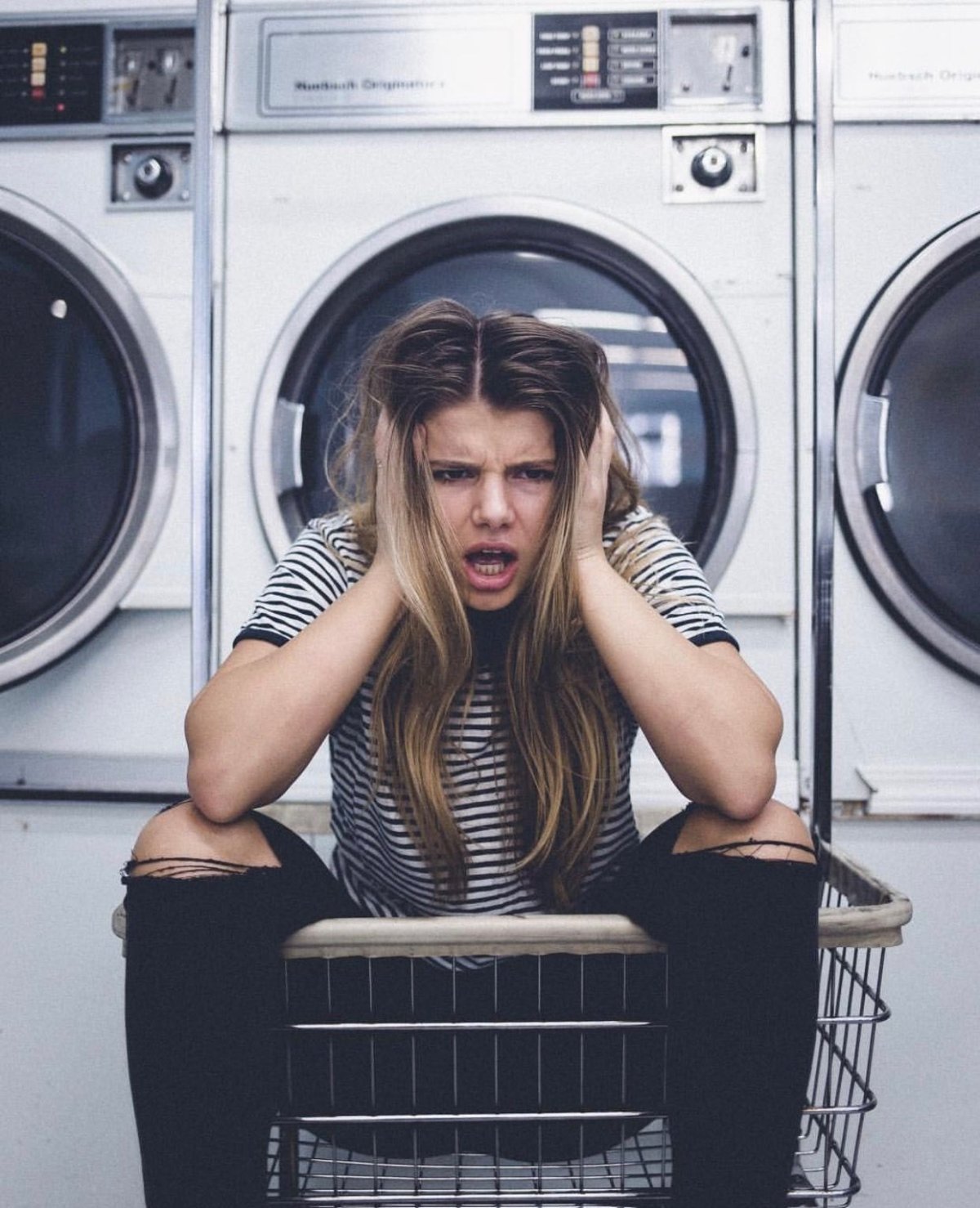 Фотосессия в прачечной