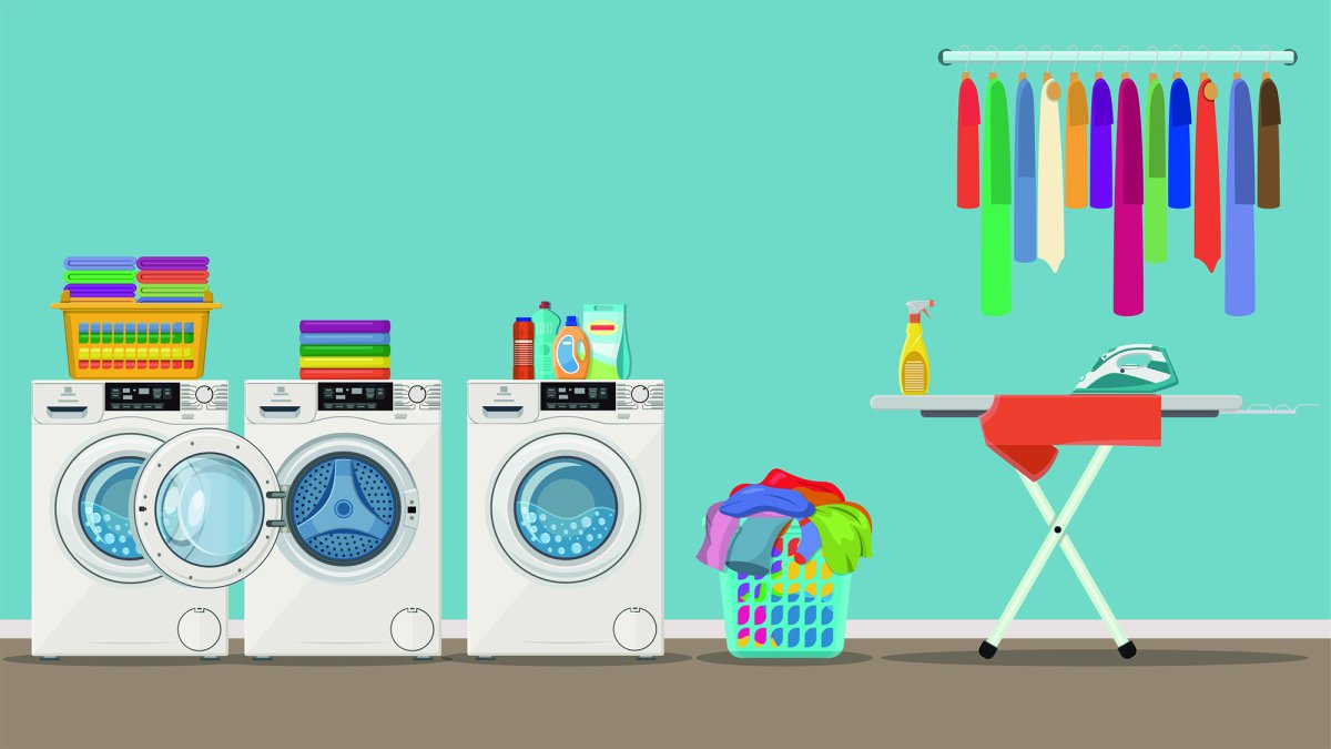 Прачечная рисунок