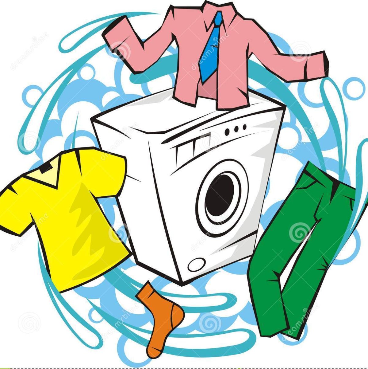 Стирка иллюстрация