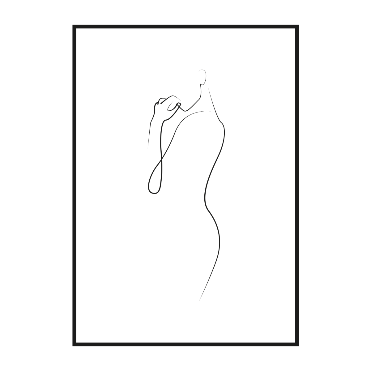 Контур девушки