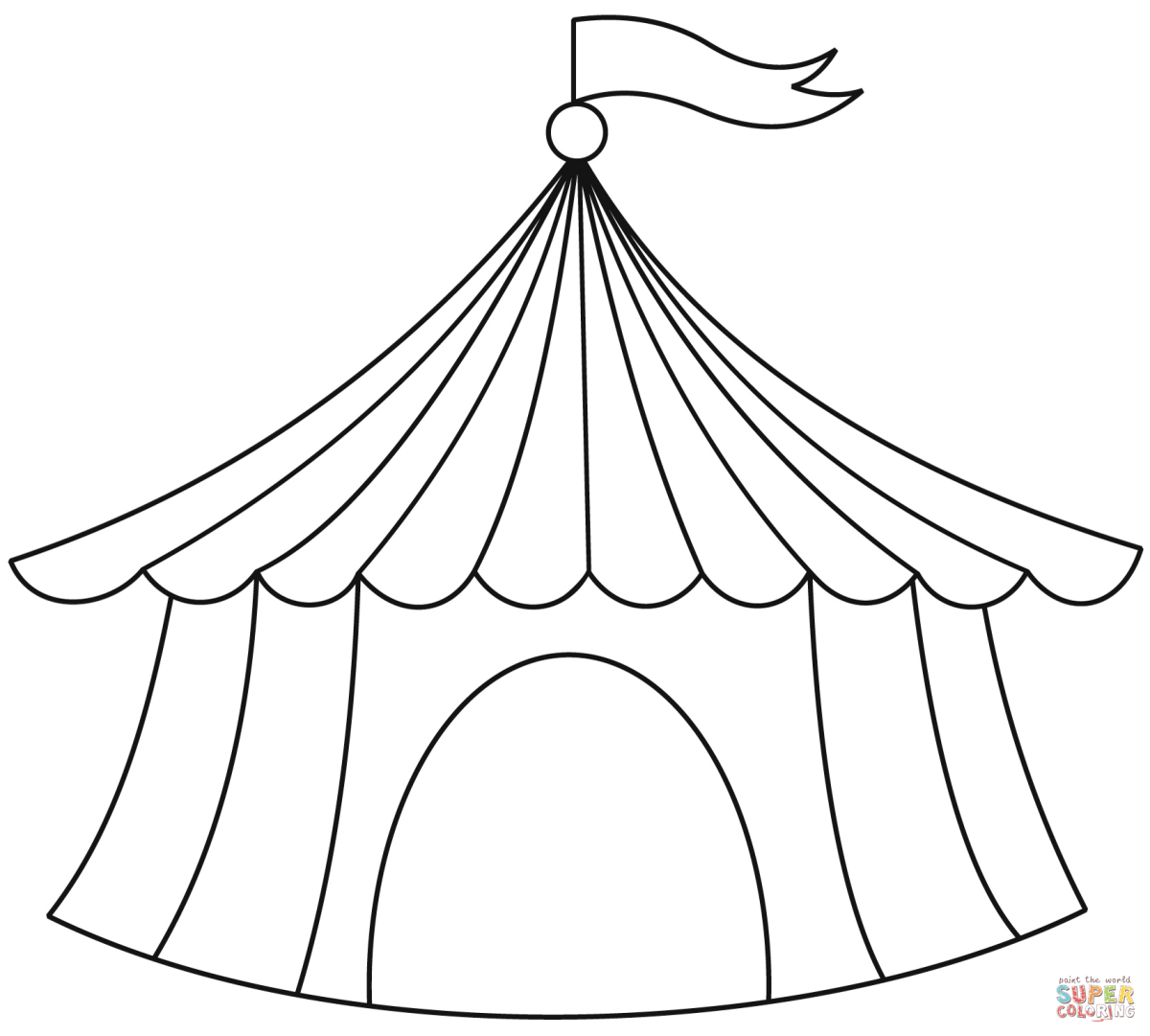 Цирк шатер розовый