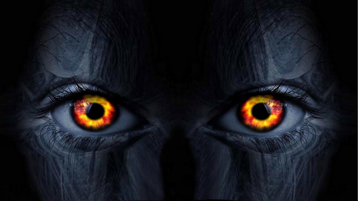 Красные глаза в темноте