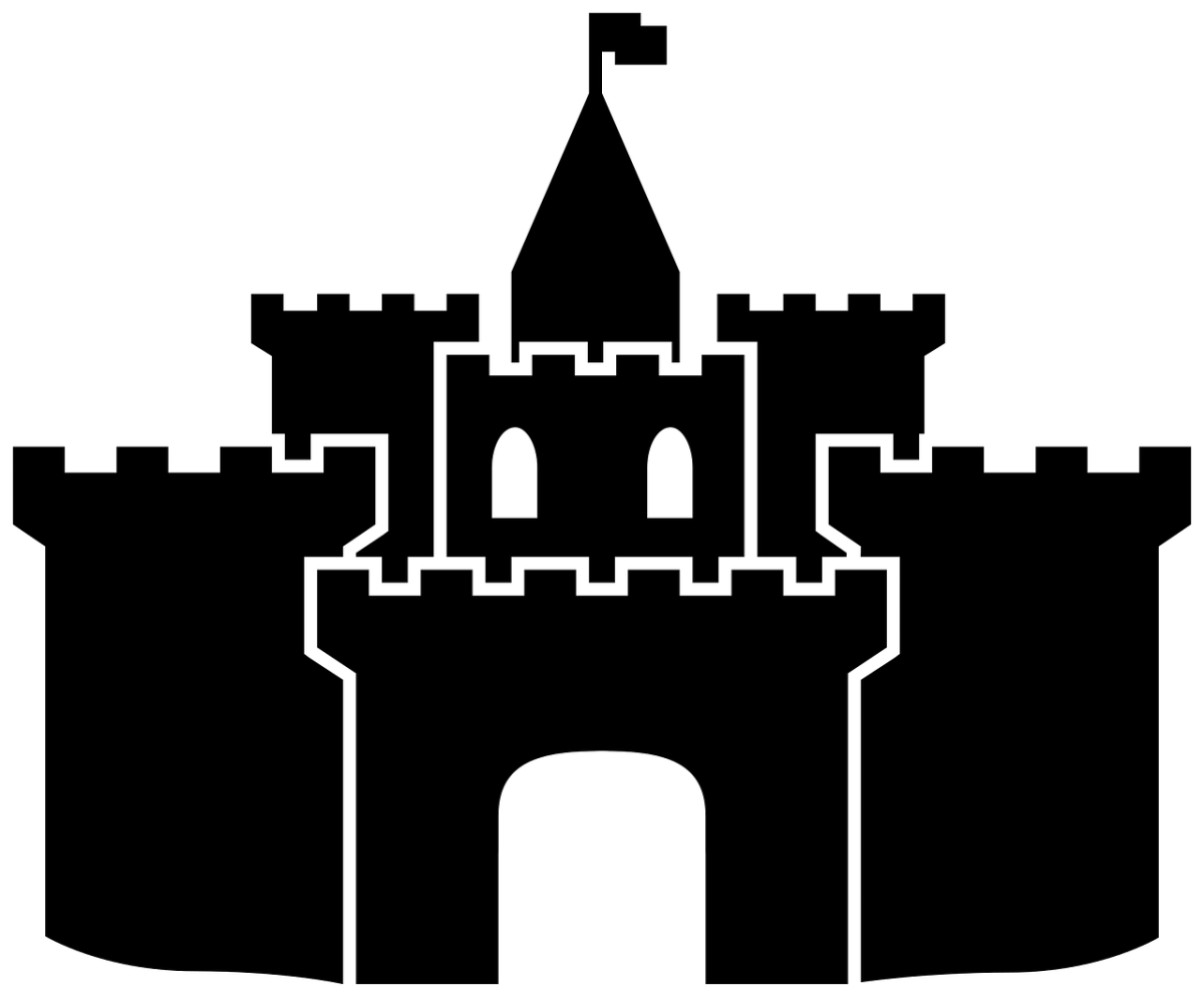 Замок силуэт