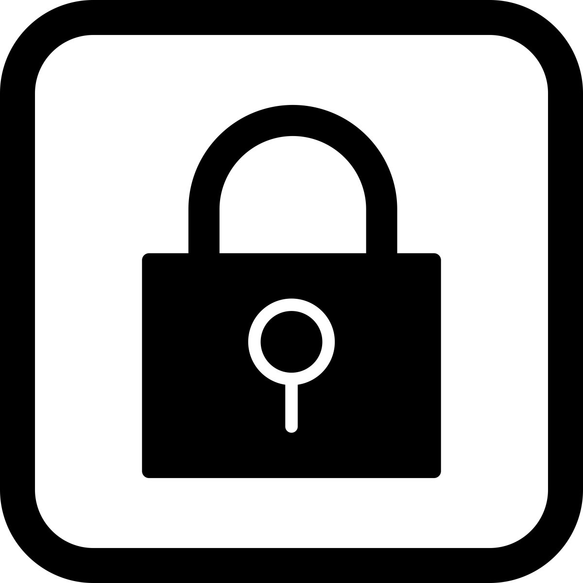 Замочек пиктограмма