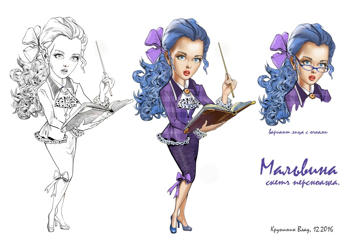 Герои Буратино Мальвина