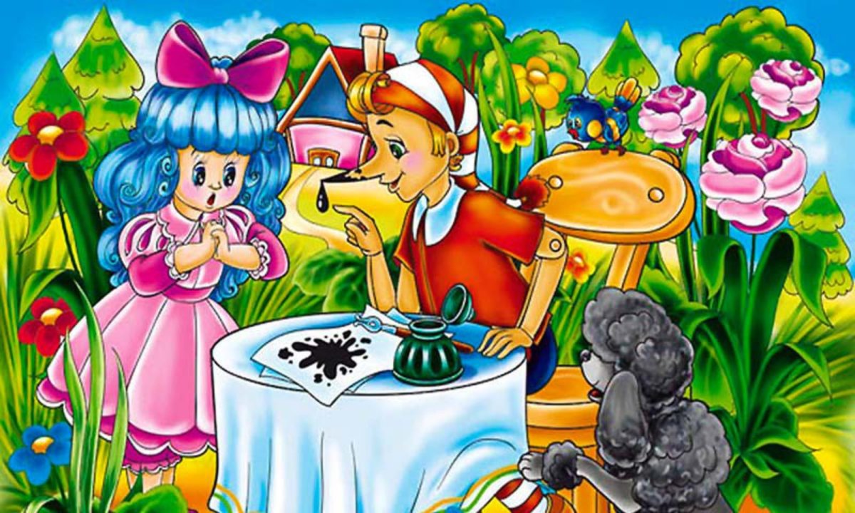 Мальвина раскраска для детей на прозрачном фоне