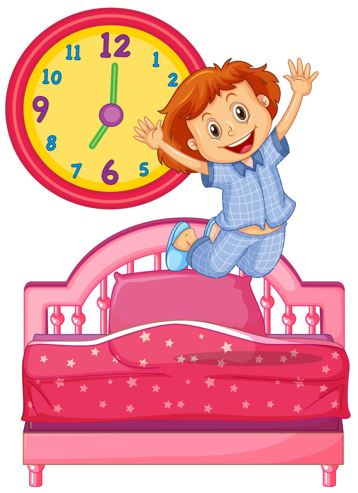 Евочкавстает с кровати