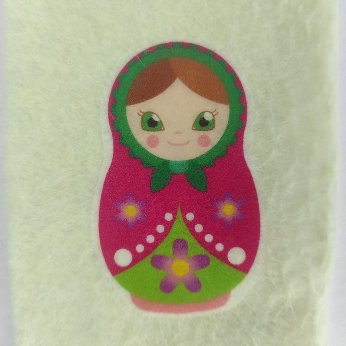 Матрешка аппликация из бумаги