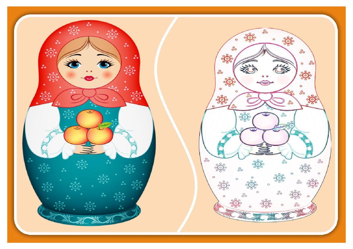 Матрешка с российским флагом