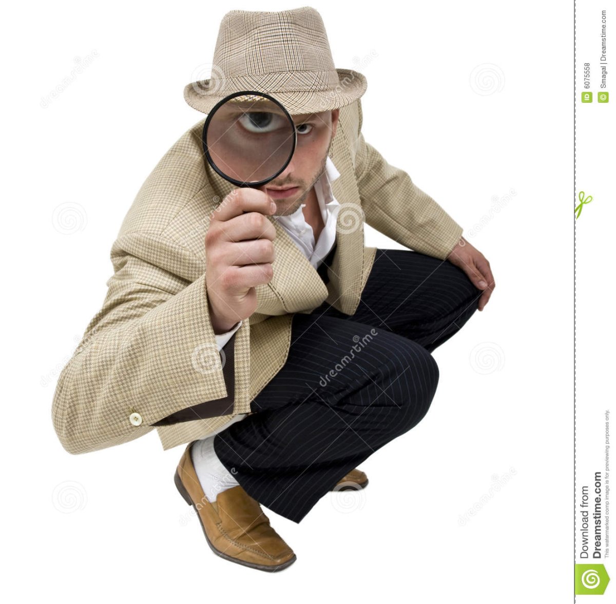 Парень с лупой