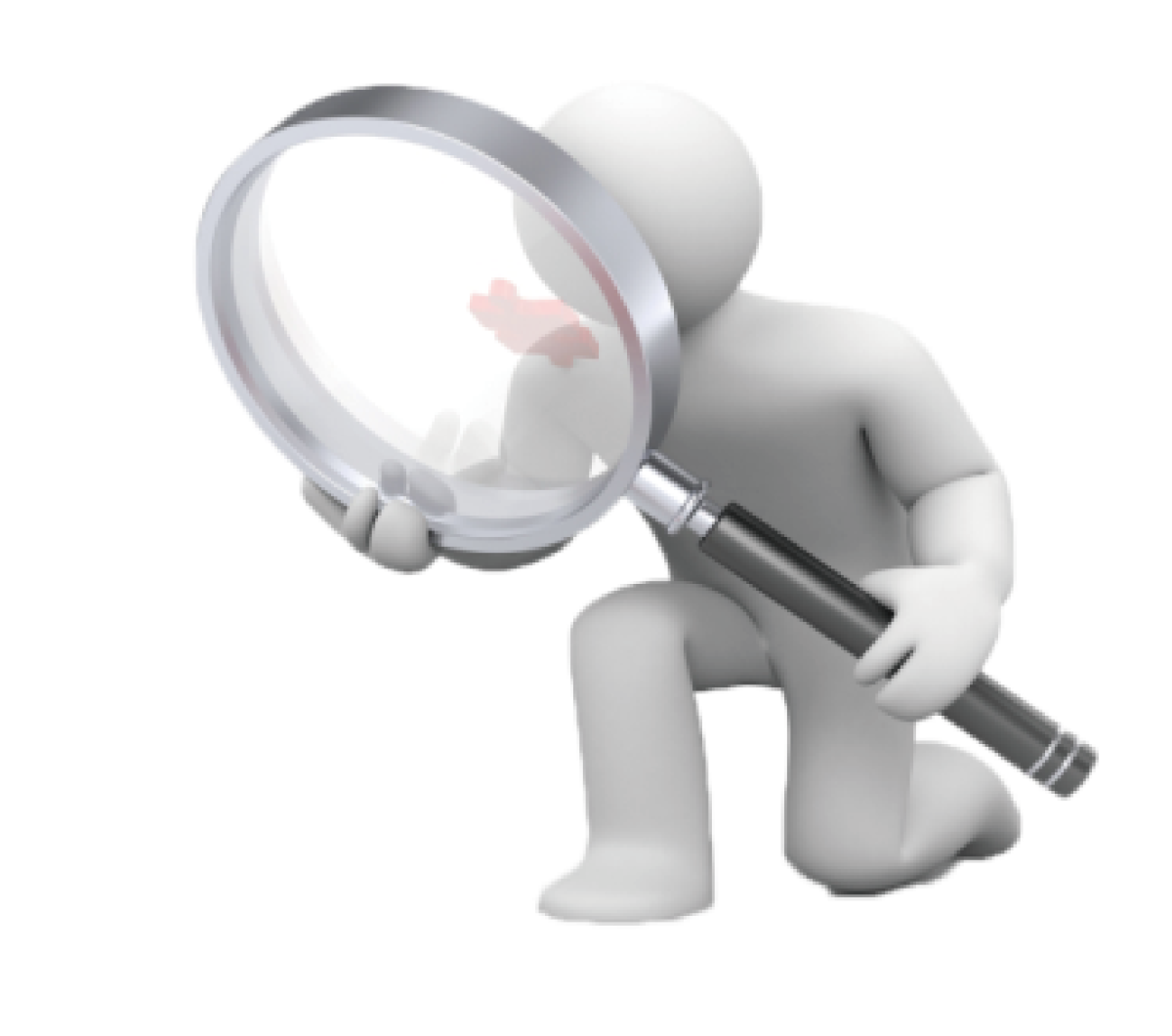 Человек с лупой