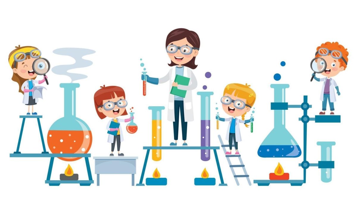 Мальчик и девочка химики